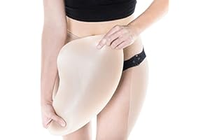 Wisfancy 2PCS Silicone Hip Butt Pads Crossdresser Hip Fake Removable Buttock Enhancer Butt Lifter Shaper Tummy Control for Crossdressing