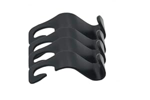 Grizef (4Pack) Car Headrest Hook, Auto Seat Headrest Hangers, Portable Organizer Holder, Car SUV Back Seat Hanger, Hang Purse, Grocery Bags