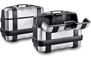 Givi Trekker 33 Valise de Composition avec Couverture Monokey, Aluminium Noir