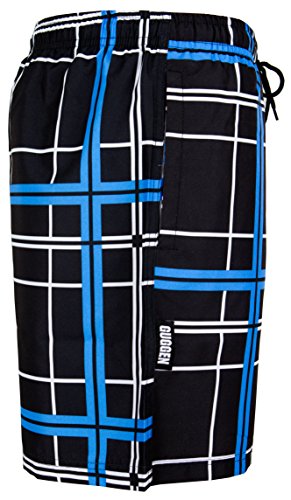 GUGGEN MOUNTAIN Herren Badeshorts Beachshorts Boardshorts Badehose kariert *High Quality Print* - 6