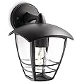 Philips myGarden Creek Outdoor Wall, Light Black (Requires 1 x 60 W E27 Bulb)