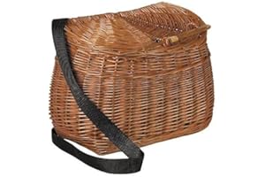 AUBRY GASPARD Panier à pêche en Osier Buff