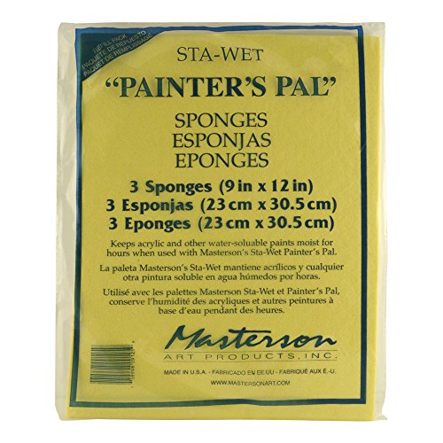 Sta-Wet Painter’s Pal Palette Sponge Refill 3 Pack