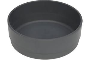 LÄSSIG Bol pour enfants Vaisselle pour enfants sans mélamine, sans BPA, pour lave-vaisselle et micro-ondes/Bowl Uni anthracite