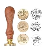 Mogoko 3 Pack Set Sigilli Kit per Lettera Personalizzata Vintage Timbri Decorati