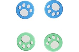 GEEMEE 4PCS Compatible para Nintendo Switch/OLED/Lite Tapa de Botones de Pulgar, Funda de Silicona para Agarre de Pulgar Analógico, Antideslizante Tapas de Silicona para Agarre del Pulgar