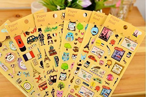 2 hojas de pegatinas de colores scrapbooking , para la decoración de calendario, teléfono inteligente, ordenador, Macbook, libro, cuaderno, taza NOVAGO (Dorado X2)