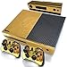 Produktbild DOTBUY Xbox ONE Design Folie Vinyl Aufkleber für Konsole + 2 Controller + Kamera Sticker Skin Set (Glossy Gold)