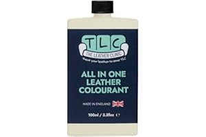 The Leather Clinic All in One Leather Colourant | Self Seal Leather Dye Repair Paint | Recolour Furniture, Sofas, Car Seats (Cream, 100ml)