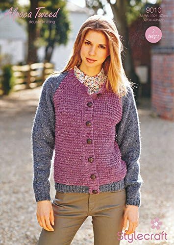 Women's Cardigans in Stylecraft Alpaca Tweed DK - 9010