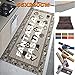 Produktbild tradeshoptraesio® – Teppich rutschfeste Boden Gummi 55 x 240 cm für Küche Badezimmer Waschbar Waschmaschine