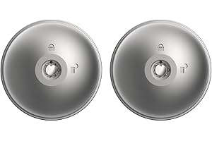 MERONI SERRATURE MERONI Cerradura antirrobo para vehículo utilitario UFO2 con cierre manual, Gris (2 Piezas)