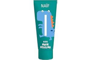 Naïf – Cire capillaire pour enfants à partir de 3 ans – Gel coiffant force moyenne – Formule douce – 0% SLES – Testé dermatologiquement – Origine naturelle – 75 ml