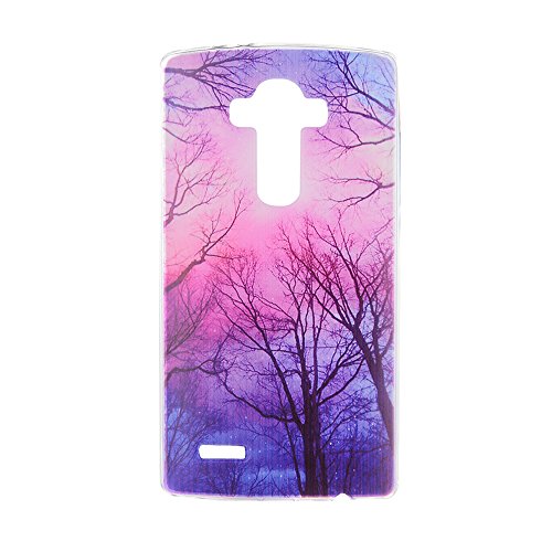 Silingsan Funda de Silicona para LG G4 Carcasa de Caucho Gel TPU Soft Slim Silicone Case Cover Funda Protectora Carcasa Ultra Delgado Funda Blanda Flexible Caja Anti Rasgu  os Anti Choque - Cielo Colorido