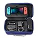Produktbild MoKo Nintendo Switch Case - Portable Tragetasche Reisetasche Schutzbox Schutzhülle Hülle Schutztasche mit Handgriff und Reißverschluss für Gaming Nintendo Switch 2017, Marineblau