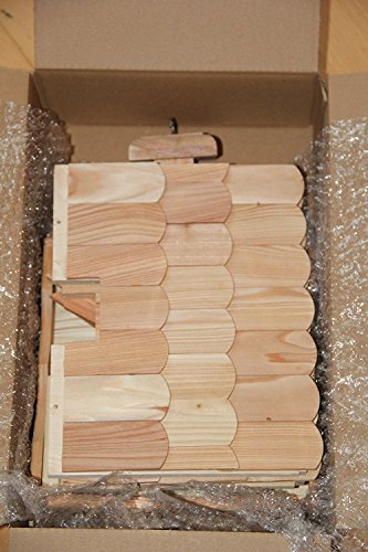 Vogelhaus Vogelhäuser VB53 Vogelfutterhaus Vogelhäuschen-aus Holz mit Lerchenholzschindeln - 3