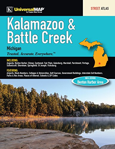 Preisvergleich Produktbild Kalamazoo & Battle Creek, MI Atlas