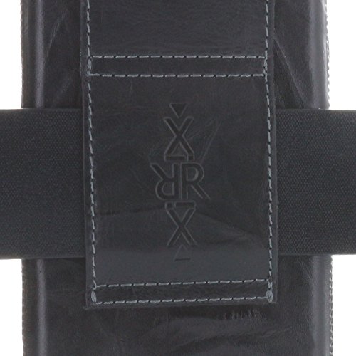 Echt Leder GÃ¼rtel universal Handytasche 3XL-2 fÃ¼r Huawei P Smart / Samsung Galaxy A5 / A8 2018 / S8 auch mit Case - Handy Tasche schwarz