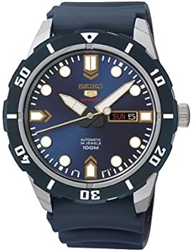 Seiko Herren-Armbanduhr 5 Analog Automatik Kautschuk SRP677K2