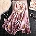 Produktbild LMO Frauen Seidenschal   floral Bedruckte Schals und Wraps Dame großen   Strand vertuschen Winter Halstücher Hijab,Schal