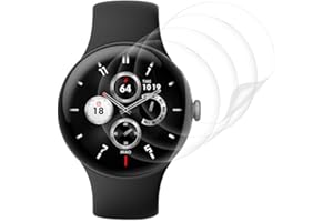 4 Stück für Google Pixel Watch 4 45mm Schutzfolie, Weich TPU Folie für Google Pixel Watch 4 45mm Displaschutz, Blasenfreie, Weich HD Klar Displayfolie, Volle Abdeckung, Anti-Staub Screen Protector