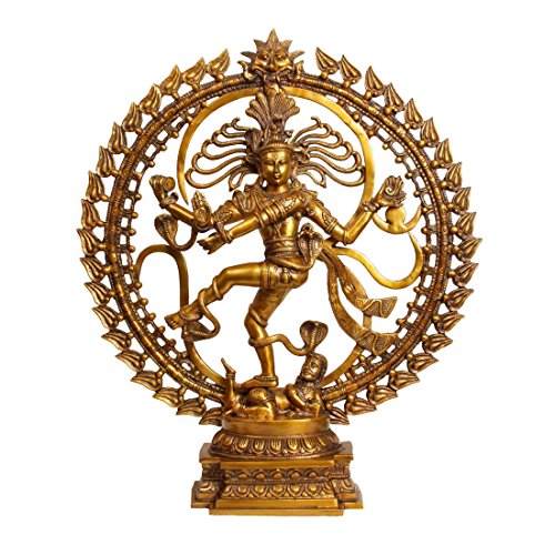 Gold Dragon International Doré Natraj Murti, Doré, Taille?: 12,7 x 53,3 x 61 cm
