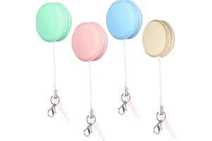 OSALADI 4pcs Macaron Phone Screen Cleaners with Lanyard Keychain Reusable Microfiber Cloth and Brush for Dust Fingerprints Oil Removal Smartphones Tablets Laptops Cameras Random Color