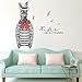 Produktbild Fashion Mr Zebra Creative Cartoon Wall Stickers Bedroom Living Room Corridor Dormitory Wall Decoration Self-Adhesive Fun Decals