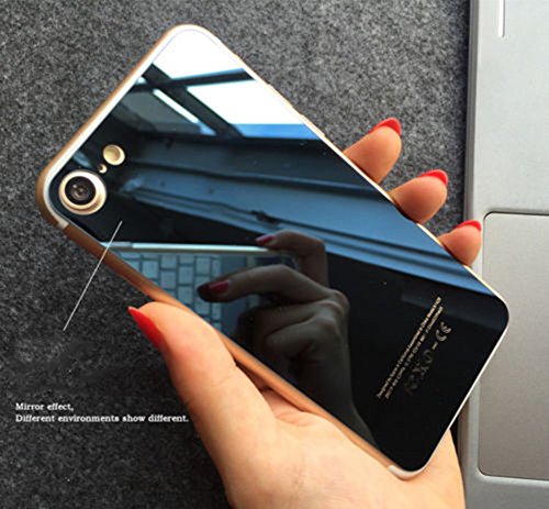 Vorne & hinten Spiegel Effekt ausgeglichenes Glas Screen Protector für iPhone 7/7 Plus - 2