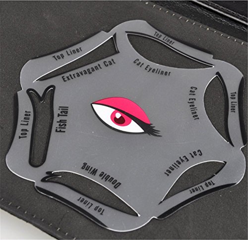 Eyeliner Schablone – 6 in 1 Schablonen für perfekte Katze Eyeliner und Smokey Augen Make-up Werkzeug Schablone für die perfekte Lidstrich und ein makelloses Augen-Make-up – weich - 4