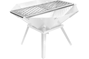 Ruszt do paleniska FENNEK Oktagon | Dwuczęściowy ruszt do mobilnego grillowania | wykonany ze stali nierdzewnej | Wyprodukowano w Niemczech