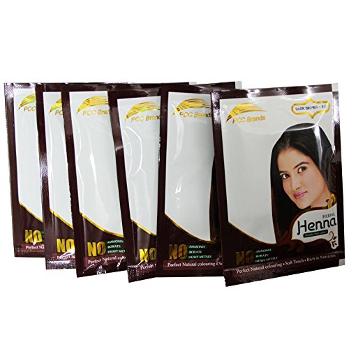 Herbal Henna Powder Hair Colour dye Ammonia Free Natural colours (Dark Brown)