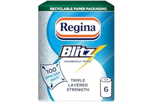 Regina Blitz 3Ply Xl Sheets (Pack of 6, Total 600 Sheets)