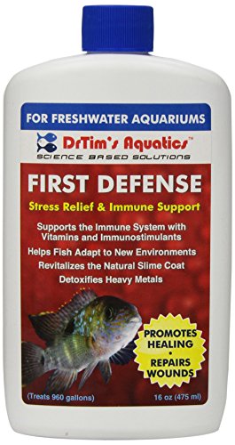 DrTim's Aquatics First Defense Aquarium Stress Relief & Immune Support, Freshwater 16 oz