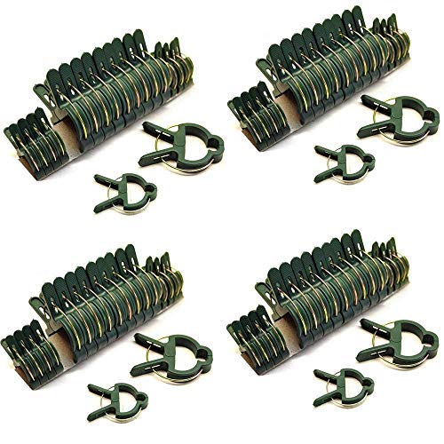 Dproptel 80 Pack Reusable Garden Plant Clips Vines Flower Clips for Greenhouse Gardening Supporting Stems,Vines,Stalks Flower Beds to Grow Upright