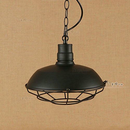 XSPWXN American Retro Industrial Wind Single Wrought Iron Chandelier Creative Personality Chandelier Traditional Satin Wrought Iron E27 1-Light Chandeliers (Color : Style B)