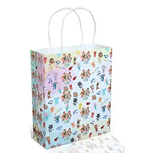 Prakruthi Pulp Art Gift Paper Bag Cocomelon theme for Kids Birthday Party, Baby Shower Presents, Return Gifts - 8