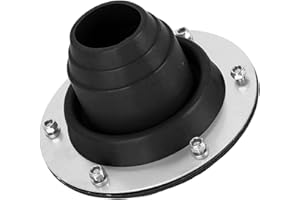 Amagogo cheminée Tuyau de poêle Joint, Joint de Tuyau de cheminée, Cric de poêle de Tente en Silicone, Tuyau de Botte de Tuyau de Toit de 7,6 cm à 16,5 cm, raccord de Tuyau de cheminée