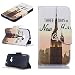 Produktbild Nancen Samsung Galaxy J120F / J1 2016 (4,5 Zoll) Premium Leder Flip Handyhülle / Wallet Case, Blumen Landschaften Tiere und Bunt Printed Muster - Bookstyle Cover Schutzhülle mit Standfunktion, Brieftasche und Karte Tasche.
