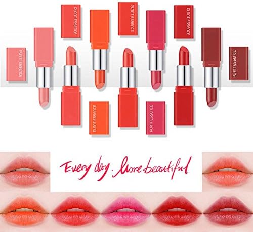 Covermason 7 Day Lip Blam, Mini Set Matte Lipsticks Natural Ingredients Plant Essence Lip Rouge With Multicolor Box (7days)