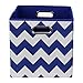 Modern Littles Chevron Folding Storage Bin (Bold Blue)