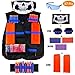 Price comparison product image Kids Tactical Vest, CRMICL Blasters Vest Jacket Kit for Nerf Gun N-Strike  Series With Refill Darts Bullets + Quick Reload Clips + Bullet Wrist Bands + Vest + Scarf Mask + Protective Goggle(Black)
