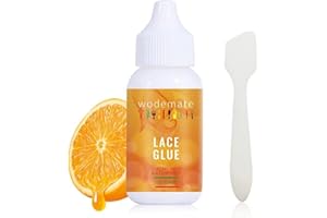 WODEMATE Wig Adhesive Lace Glue | Lace Front | Strong Hold Invisible Bonding for Waterproof & Oil-Resistant Hair Replacement | Wig Toupee Poly Hairpieces Cosmetic 1.3Oz