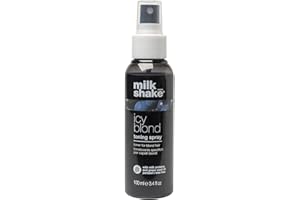 milk_shake | Icy Blond Toning Spray 100 ml, Tonalizzante senza risciaquo Antigiallo Specifico per Capelli Biondi o Decolorati, con Pigmento Nero, Made in Italy
