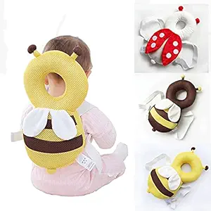Bluwings Baby Toddlers Kids Child Head Back Safety Protector Helmet pad Cushion Pillow with Straps (Multicolor, 1 pc)