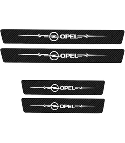 Battitacco Adesivi Per Opel Corsa - 4 Pezzi, Fibra Di Carbonio, Protezione Soglia Porte - Foto 10