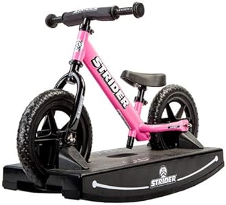 Strider 12 Sport Balance Bike and Baby Rocking Base