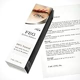 FEG Eyebrow Eye Brow Growth Length Thickness Darkness Enhancer Serum 100% Natural