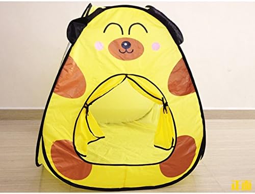 TING- Pop-up Children's Game Tent, Elephant Dog Pattern Blue And Yellow Modeling Ocean Ball House Indoor And Outdoor Toys Small Tent (Does Not Include Ocean Ball) ( Color : #A )