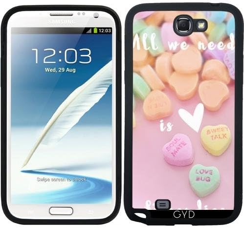 DesignedByIndependentArtists Silicone Case for Samsung Galaxy Note 2 (GT-N7100) - All we need is love by les caprices de filles